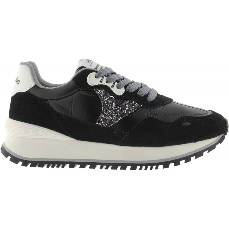 Sneakers mit Metallic-Finish VICTORIA Viento 1157102 NEGRO