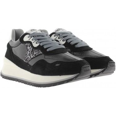 Sneakers mit Metallic-Finish VICTORIA Viento 1157102 NEGRO