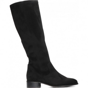 Hohe Stiefel für Damen von PEDRO MIRALLES 28161 Stretch-Wildleder NEGRO