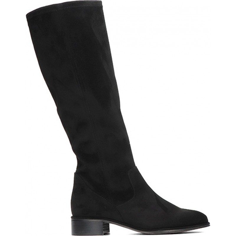 Hohe Stiefel für Damen von PEDRO MIRALLES 28161 Stretch-Wildleder NEGRO