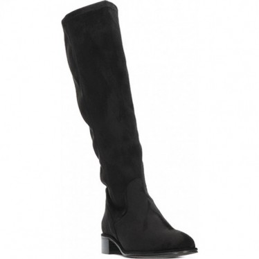 Hohe Stiefel für Damen von PEDRO MIRALLES 28161 Stretch-Wildleder NEGRO