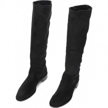 Hohe Stiefel für Damen von PEDRO MIRALLES 28161 Stretch-Wildleder NEGRO