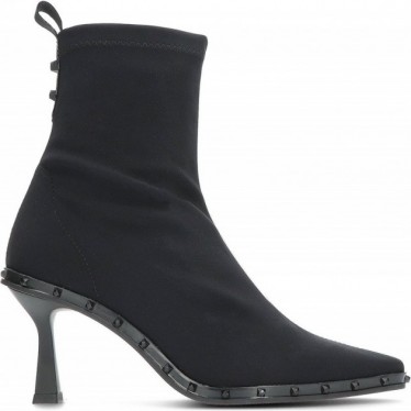 Pedro Miralles Stiefeletten aus elastischem Stoff 28607 Toronto NEGRO