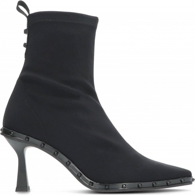 Pedro Miralles Stiefeletten aus elastischem Stoff 28607 Toronto NEGRO