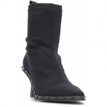 Pedro Miralles Stiefeletten aus elastischem Stoff 28607 Toronto NEGRO