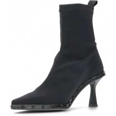Pedro Miralles Stiefeletten aus elastischem Stoff 28607 Toronto NEGRO