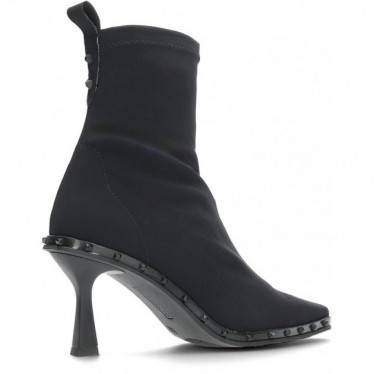 Pedro Miralles Stiefeletten aus elastischem Stoff 28607 Toronto NEGRO