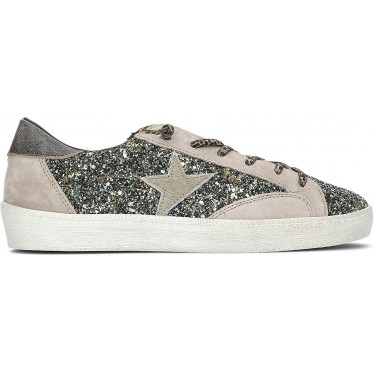 Cetti C-1342 Glitzer Damen-Sneaker GRIS