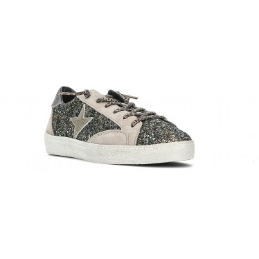 Cetti C-1342 Glitzer Damen-Sneaker GRIS