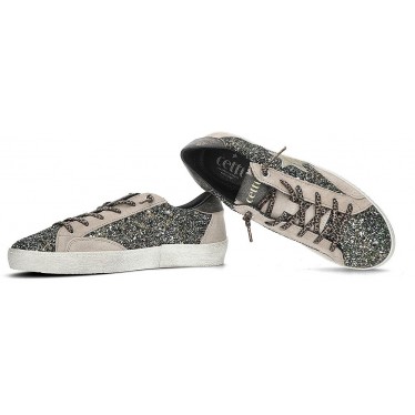 Cetti C-1342 Glitzer Damen-Sneaker GRIS