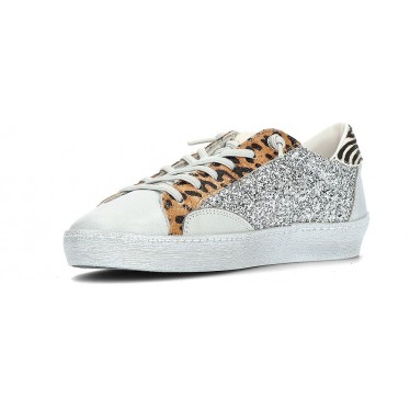 Cetti C-1342 Glitzer Damen-Sneaker BLANCO