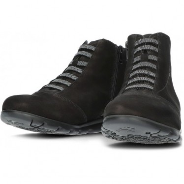 FLUCHOS STIEFELETTEN SUSAN F0356 BLACK