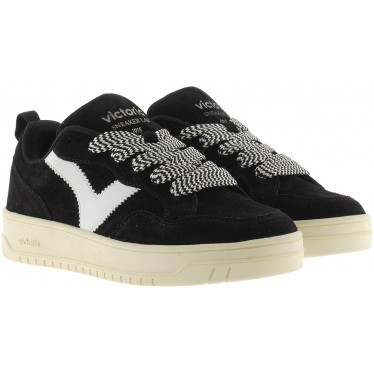 VICTORIA Seoul Wildleder-Oversize-Sneaker 1257128 NEGRO