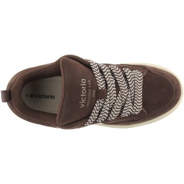VICTORIA Seoul Wildleder-Oversize-Sneaker 1257128 CHOCOLATE