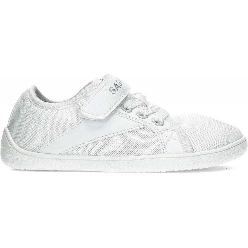 SAGUARO Luck I Unisex Barfuß-Sneaker Respektvoll WHITE