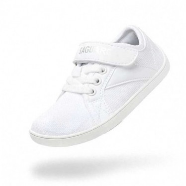 SAGUARO Luck I Unisex Barfuß-Sneaker Respektvoll WHITE