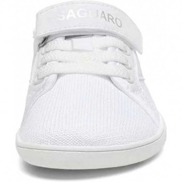 SAGUARO Luck I Unisex Barfuß-Sneaker Respektvoll WHITE