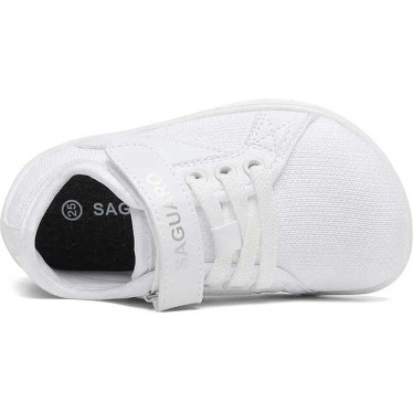 SAGUARO Luck I Unisex Barfuß-Sneaker Respektvoll WHITE