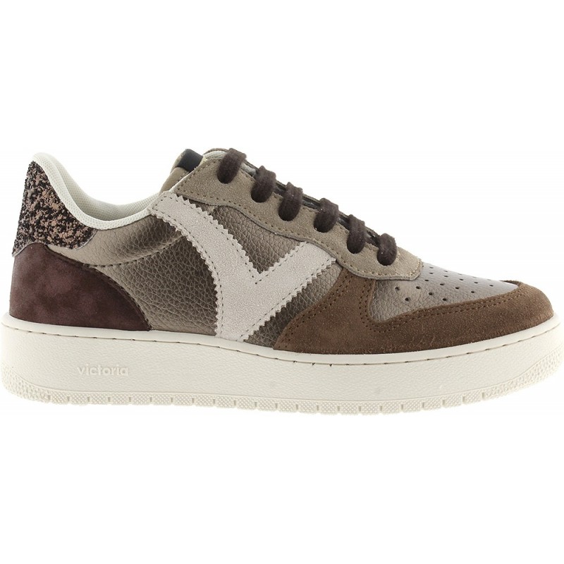 Victoria Sneaker 1258257 Madrid Metallic PLATINO