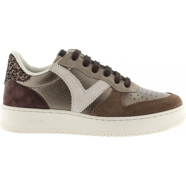 Victoria Sneaker 1258257 Madrid Metallic PLATINO Victoria Sneaker 1258257 Madrid Metallic PLATINO