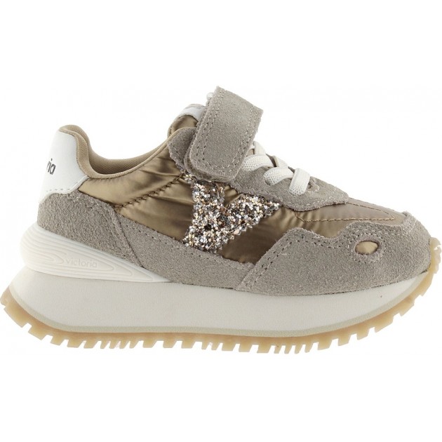 Turnschuhe VICTORIA Viento Kids Metallic 1157105 PLATINO