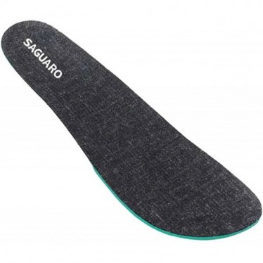 SAGUARO Leinen-Barfuß-Einlegesohle XZI008 BLACK