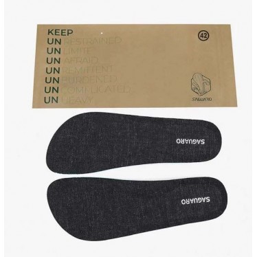 SAGUARO Leinen-Barfuß-Einlegesohle XZI008 BLACK