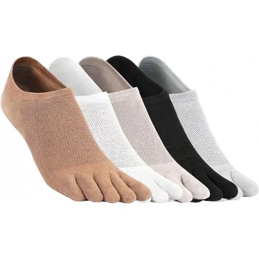 SAGUARO Zehensocken 5er-Pack MULTICOLOR
