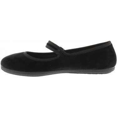 Ballerina VICTORIA Oda Mercedes Samt 104913 NEGRO