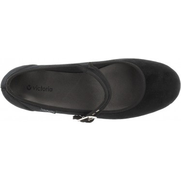 Ballerina VICTORIA Oda Mercedes Samt 104913 NEGRO