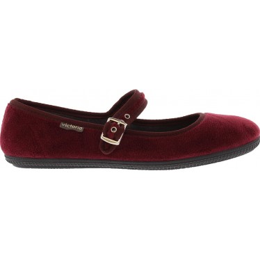Ballerina VICTORIA Oda Mercedes Samt 104913 BURDEOS