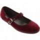 Ballerina VICTORIA Oda Mercedes Samt 104913 BURDEOS