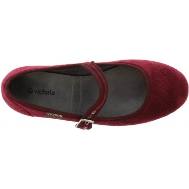 Ballerina VICTORIA Oda Mercedes Samt 104913 BURDEOS