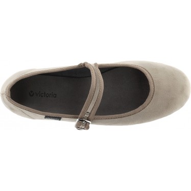 Ballerina VICTORIA Oda Mercedes Samt 104913 BEIGE