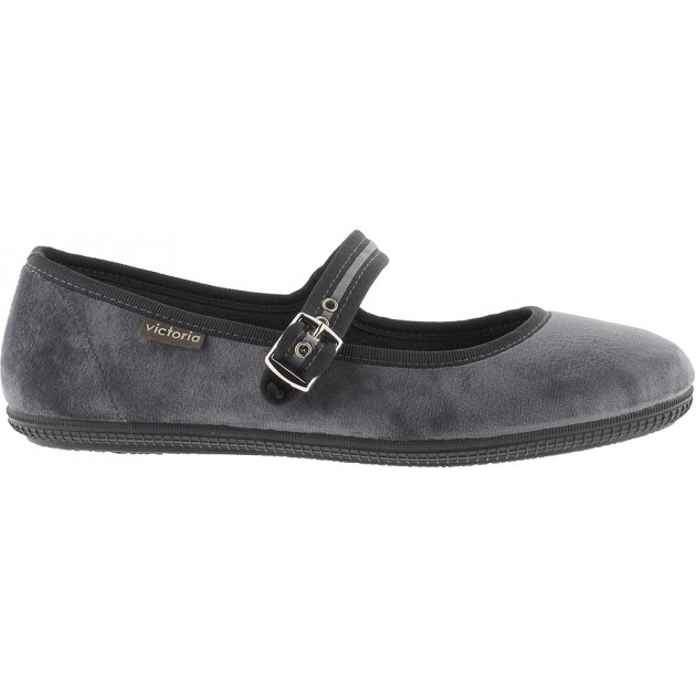 Ballerina VICTORIA Oda Mercedes Samt 104913 GRIS Ballerina VICTORIA Oda Mercedes Samt 104913 GRIS