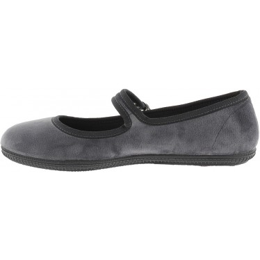 Ballerina VICTORIA Oda Mercedes Samt 104913 GRIS