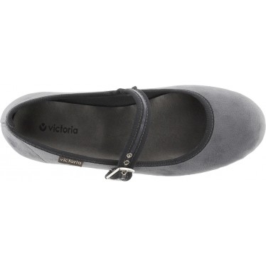 Ballerina VICTORIA Oda Mercedes Samt 104913 GRIS