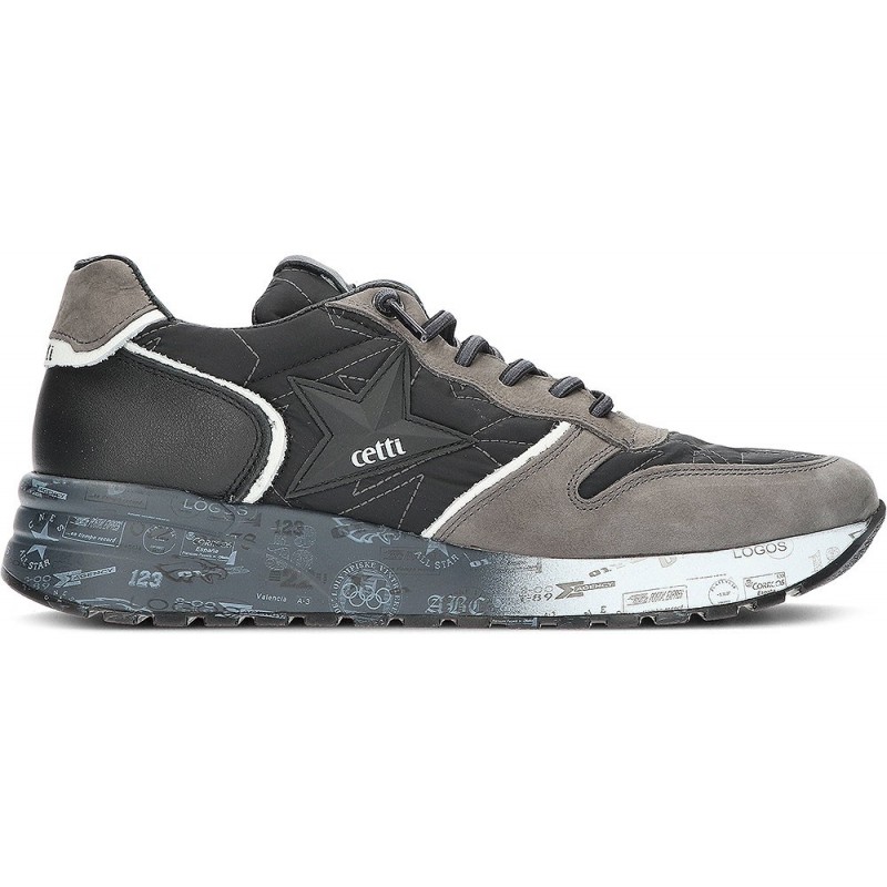 Cetti C-1353 Star Herren-Sneaker NEGRO