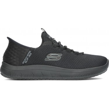 SKECHERS Work 200205EC Slip-Ins Colsin Sneakers BLACK