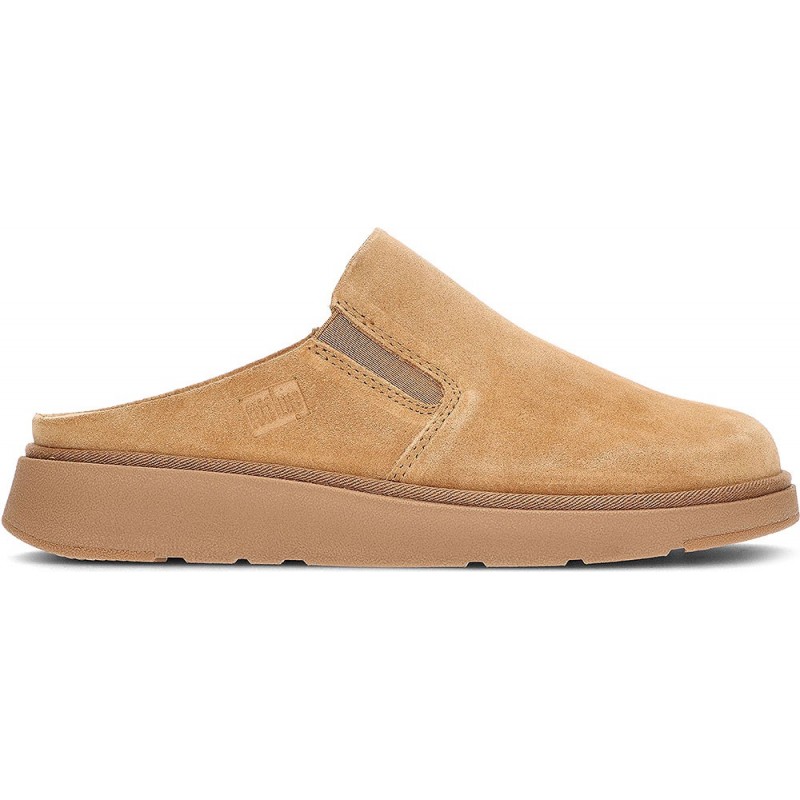 FITFLOP IF6 Elastische Damen-Clogs TAN