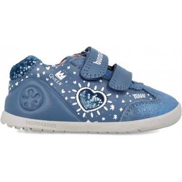 Biomecanics Mädchen-Sneaker 241163 Herz PETROL
