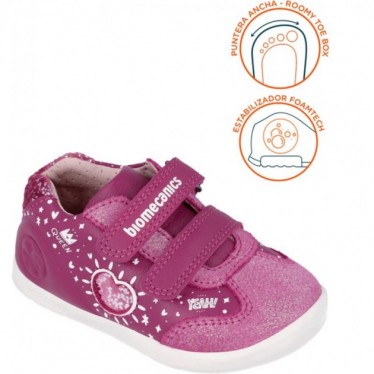 Biomecanics Mädchen-Sneaker 241163 Herz POP