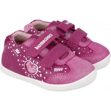 Biomecanics Mädchen-Sneaker 241163 Herz POP