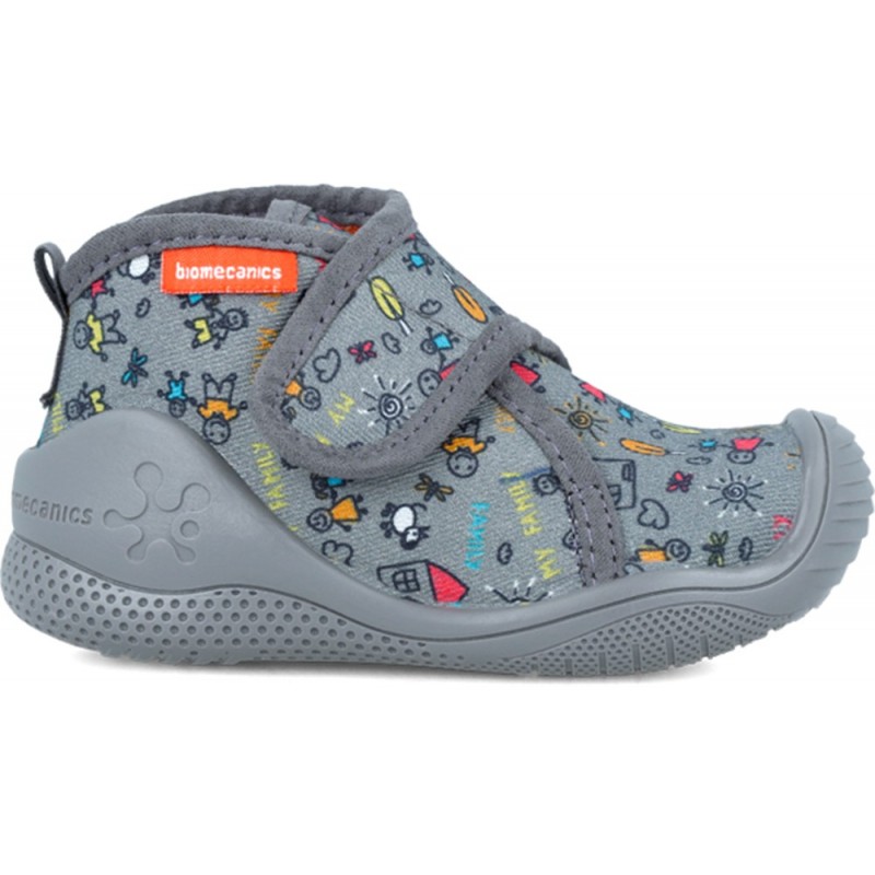 Biomecanics Babyhausschuhe 241156 Meine Familie GRIS