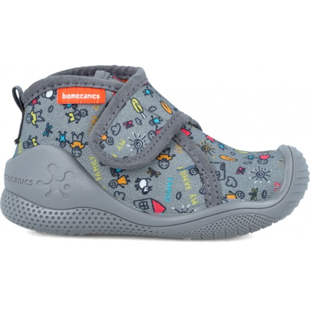 Biomecanics Babyhausschuhe 241156 Meine Familie GRIS Biomecanics Babyhausschuhe 241156 Meine Familie GRIS