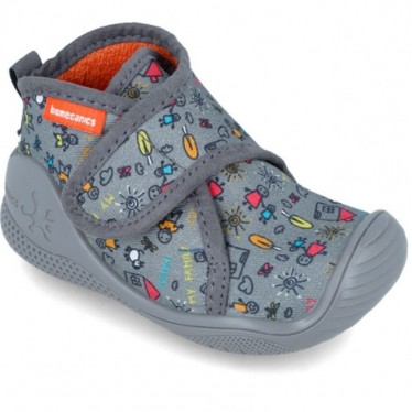 Biomecanics Babyhausschuhe 241156 Meine Familie GRIS