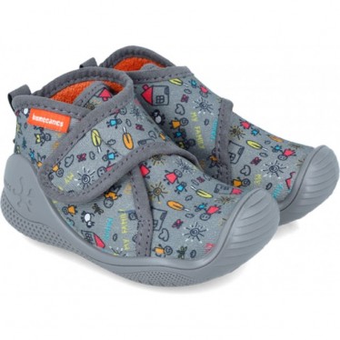 Biomecanics Babyhausschuhe 241156 Meine Familie GRIS