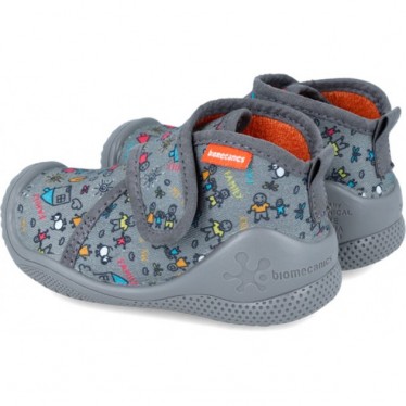 Biomecanics Babyhausschuhe 241156 Meine Familie GRIS