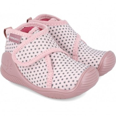 Biomecanics 241157 Polka Dots Mädchenhausschuhe ROSA