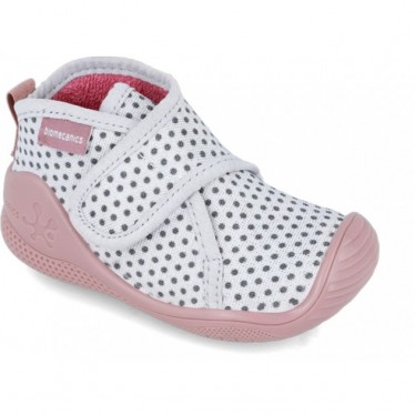 Biomecanics 241157 Polka Dots Mädchenhausschuhe BLANCO